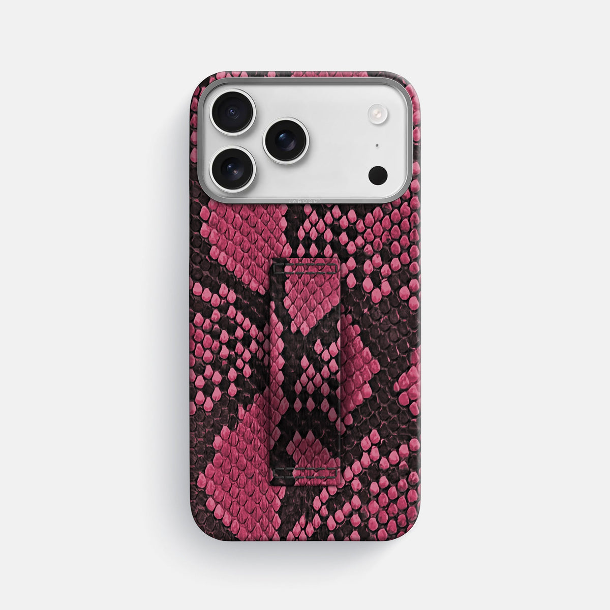 Finger Case For iPhone 18 Pro Max In Deluxe Python -1 | Burgundy-Steel