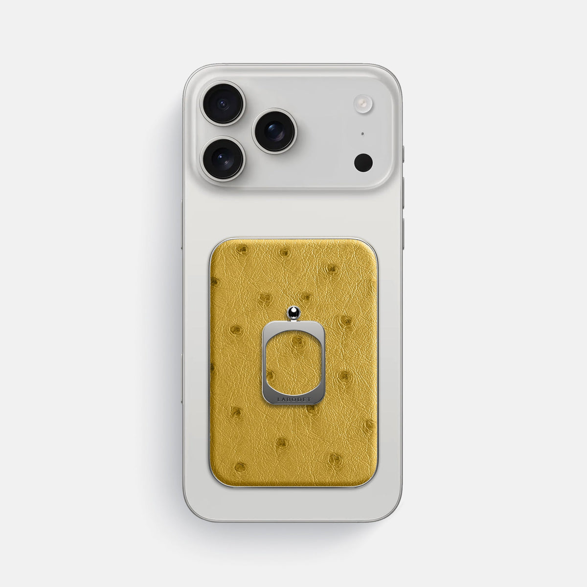 MagSafe Ring For iPhone 18 Pro Max In Ostrich -2 | Gold-Steel