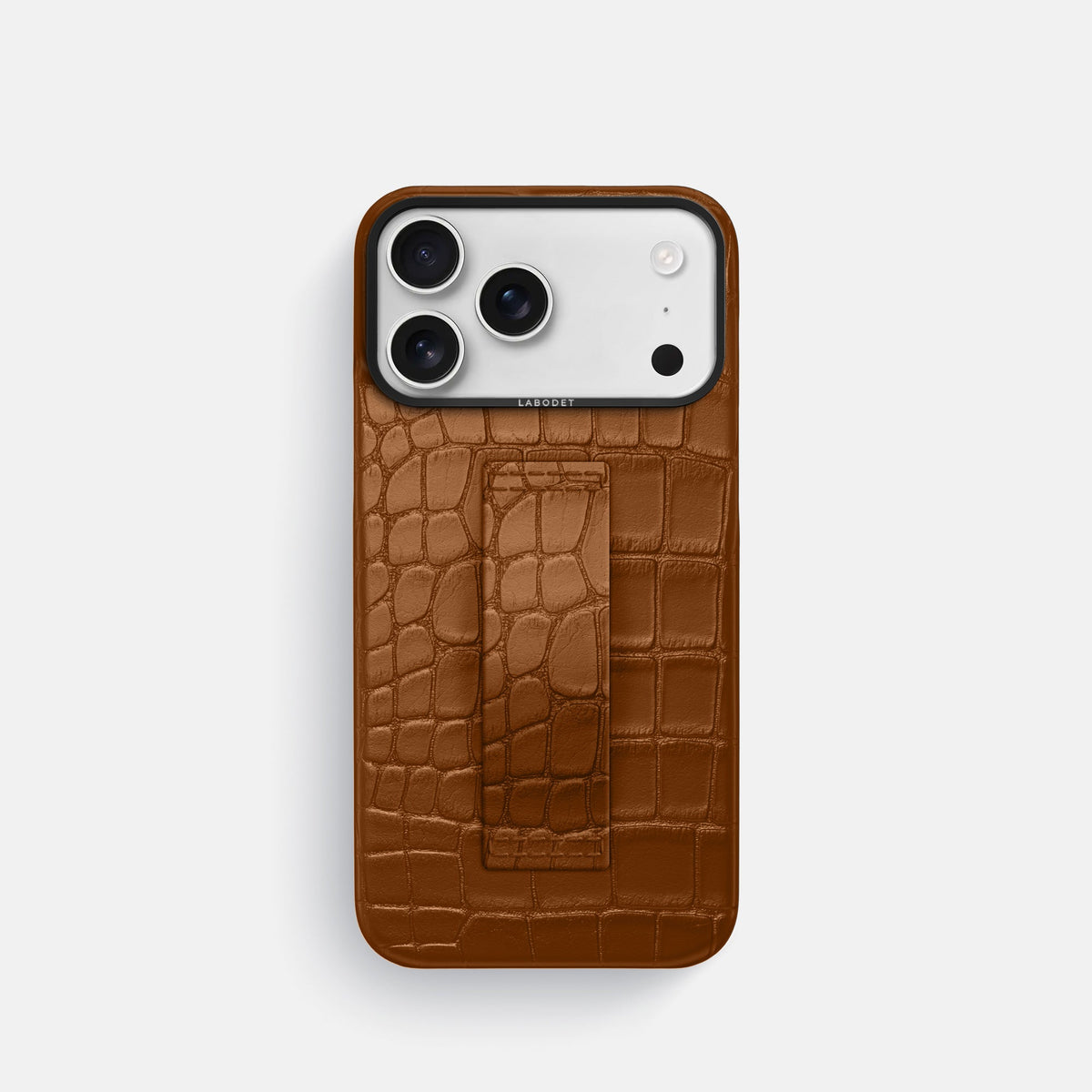 Finger Case For iPhone 18 Pro In Alligator -1 | Honey-Black