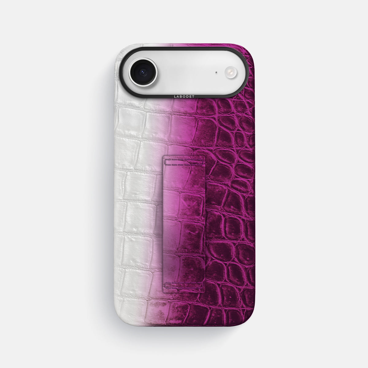 Finger Case For iPhone 17 Air In Himalayan Crocodile -1 | Fuchsia-Black