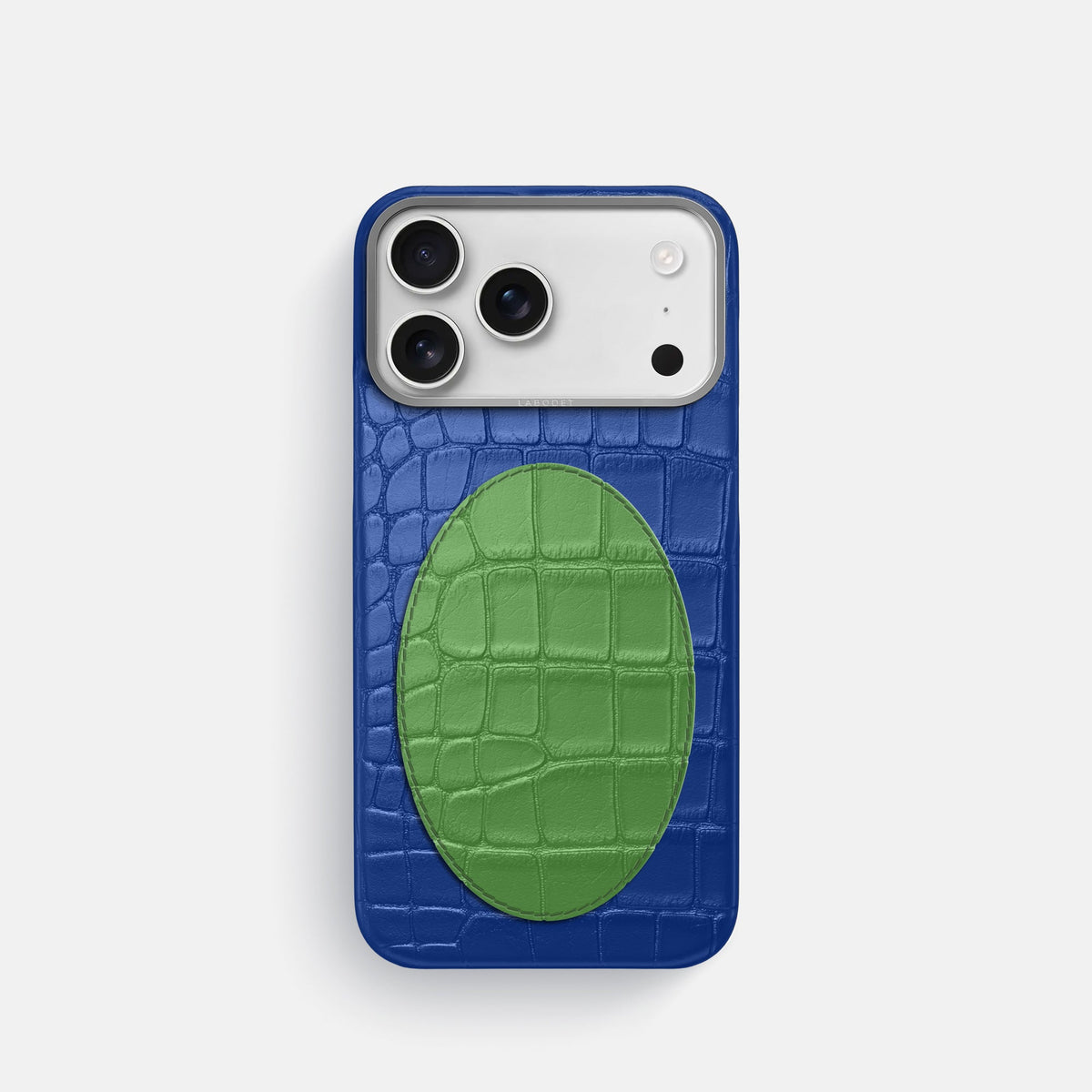 Classic Case With Oval For iPhone 18 Pro In Alligator -1 | Royal-Blue-Steel
