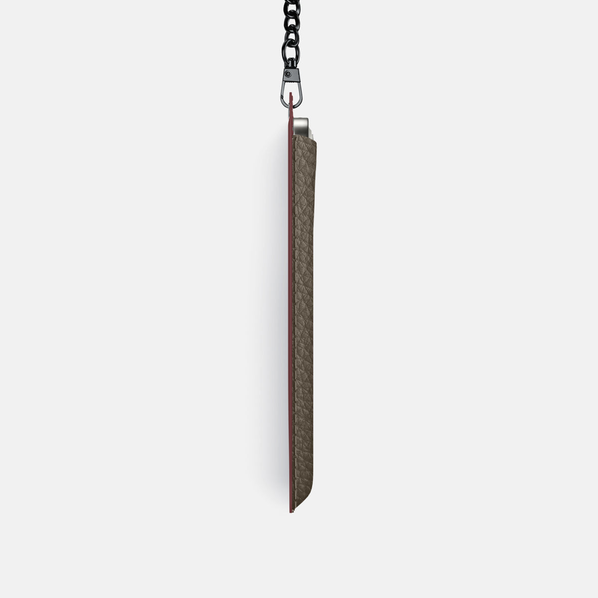 Crossbody Bag For iPhone 17 Pro In Calf -4 | Taupe-Black
