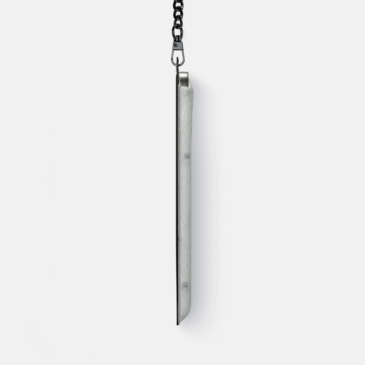 Crossbody Bag For iPhone 18 Pro Max In Ostrich -4 | White-Black