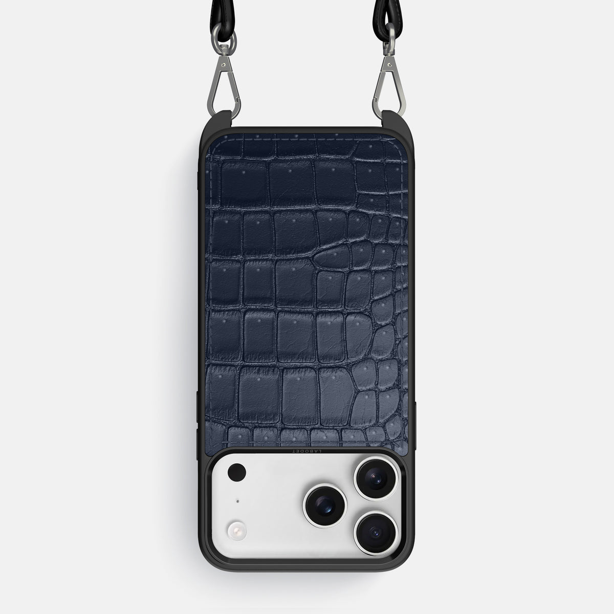 Crossbody Sport Case For iPhone 17 Pro Max In Porosus Crocodile -1 | Deep-Blue-Sea
