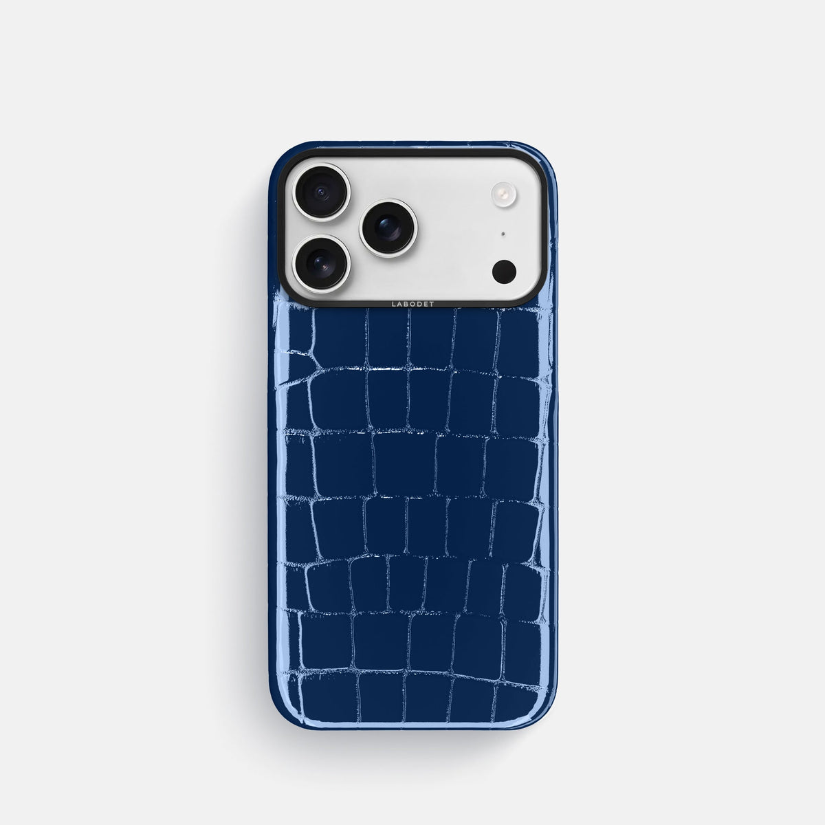 Classic Case For iPhone 18 Pro In Shiny Alligator -1 | Mediterranean-Black
