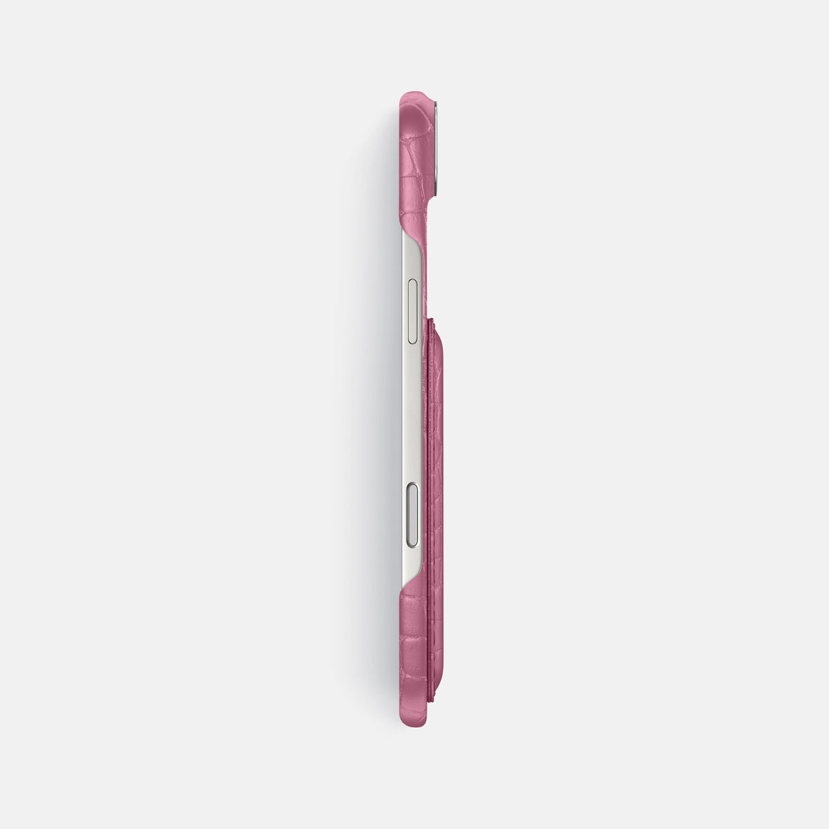 Double Card Case For iPhone 17 Air In Alligator -3 | Pink-Lagoon-Steel