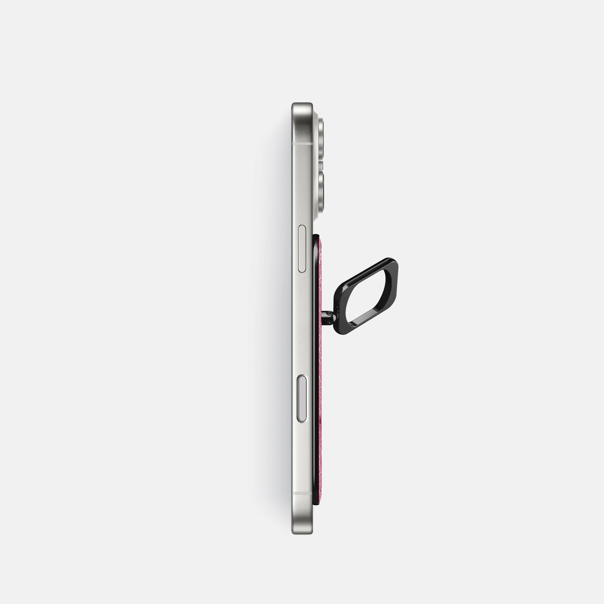 MagSafe Ring For iPhone 17 Pro In Ostrich -3 | Pink-Black