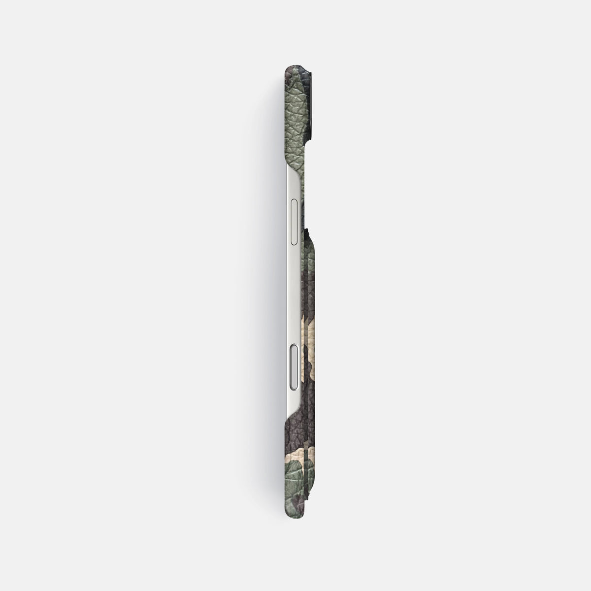 Double Card Case For iPhone 17 Air In Calf -3 | Camouflage-Black