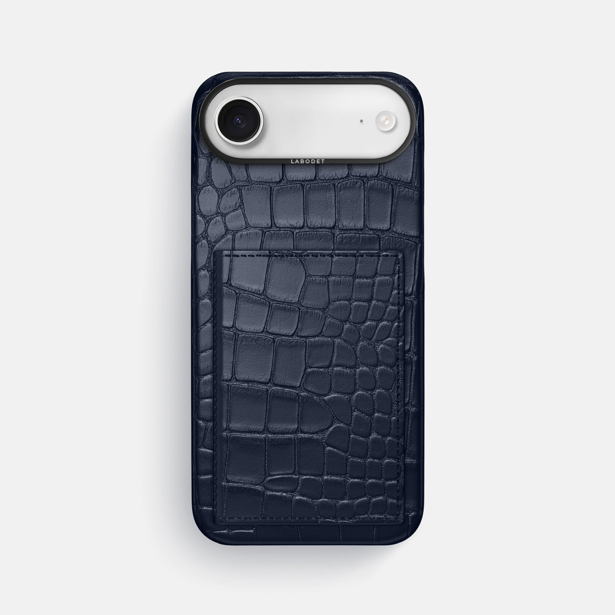 Bi-Fold Case For iPhone 17 Air In Alligator -1 | Navy-Blue-Black