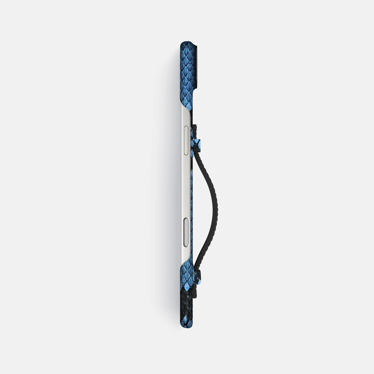 Center Handle For iPhone 17 Air In Deluxe Python -2 | Blue-Jeans-Black