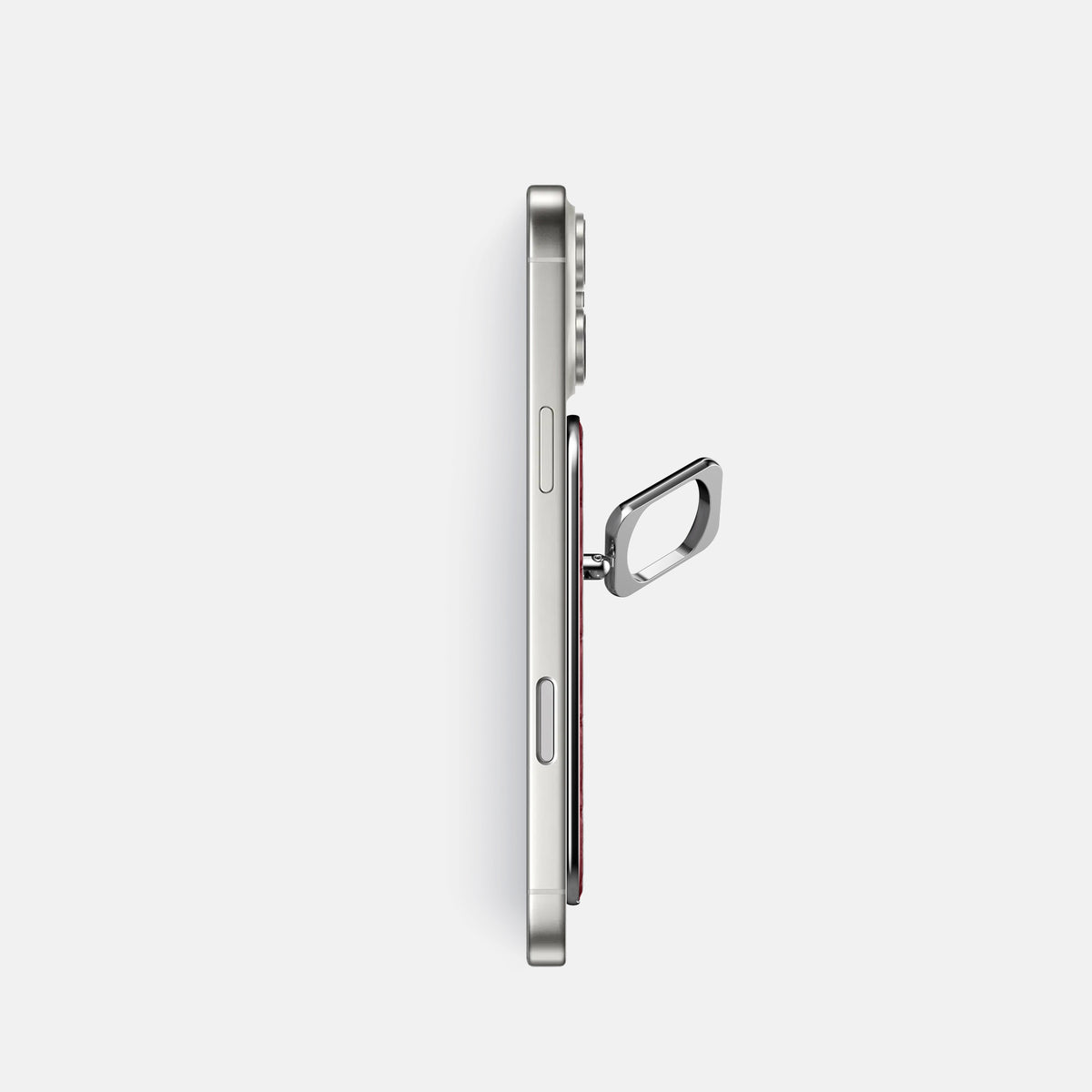 MagSafe Ring For iPhone 17 Pro In Alligator -3 | Burgundy-Steel