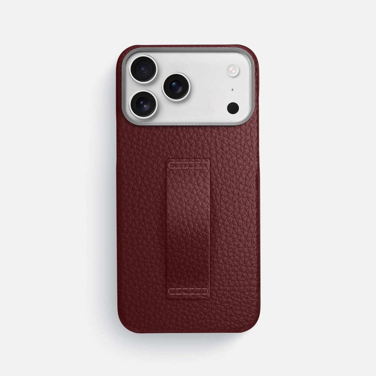 Finger Case For iPhone 18 Pro Max In Calf -1 | Bordeaux-Steel
