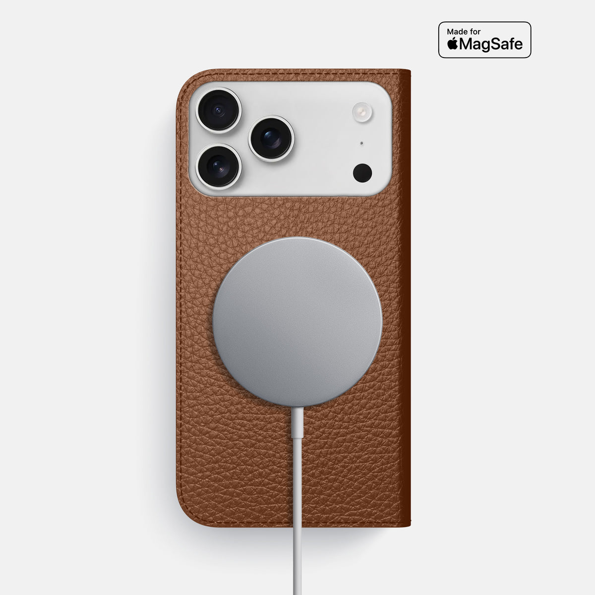 Folio Slim Case For iPhone 17 Pro Max In Calf -3 | Caramel