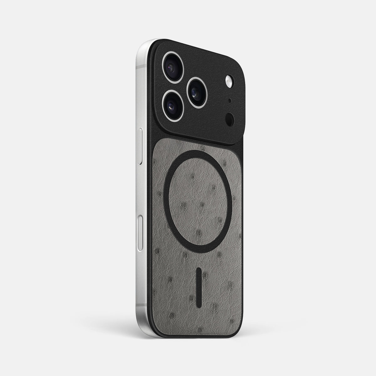 MagSafe Mask For iPhone 17 Pro Max In Ostrich -2 | Grey