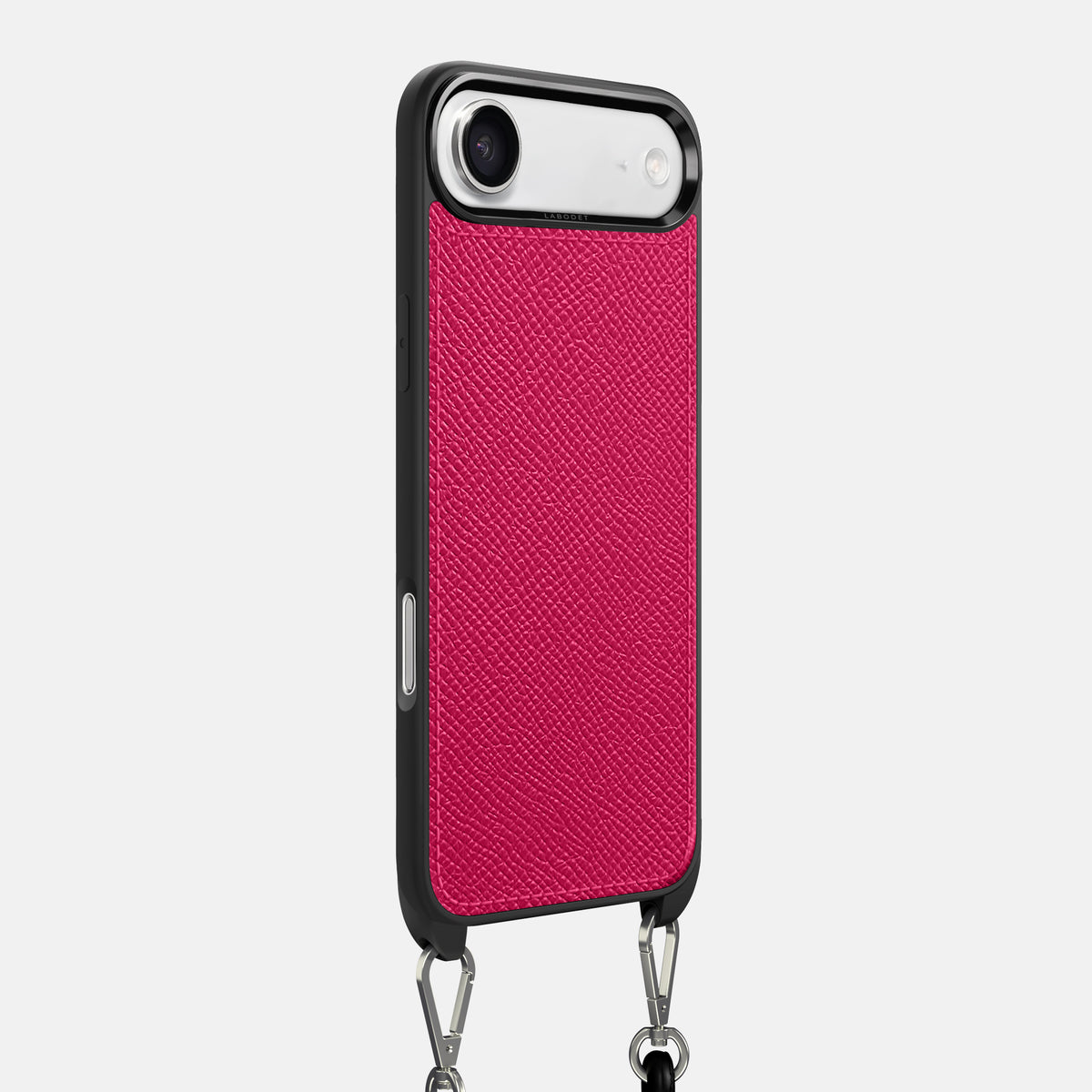 Crossbody Sport Case For iPhone 17 Air In Epsom-Style Calf -2 | Fuchsia