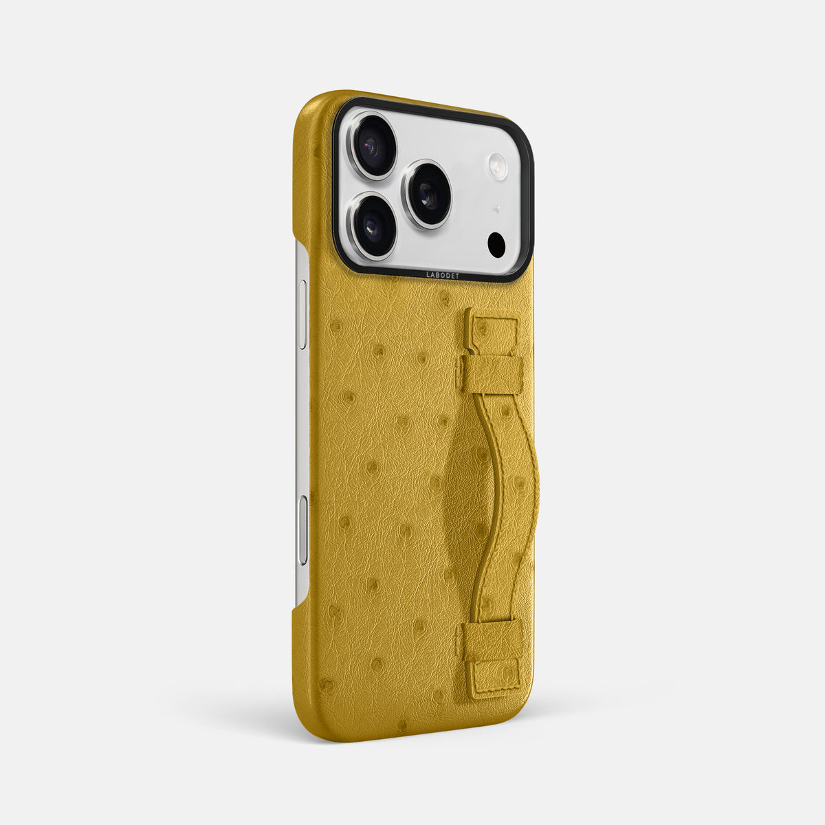 Handle Case For iPhone 17 Pro Max In Ostrich -2 | Gold-Black