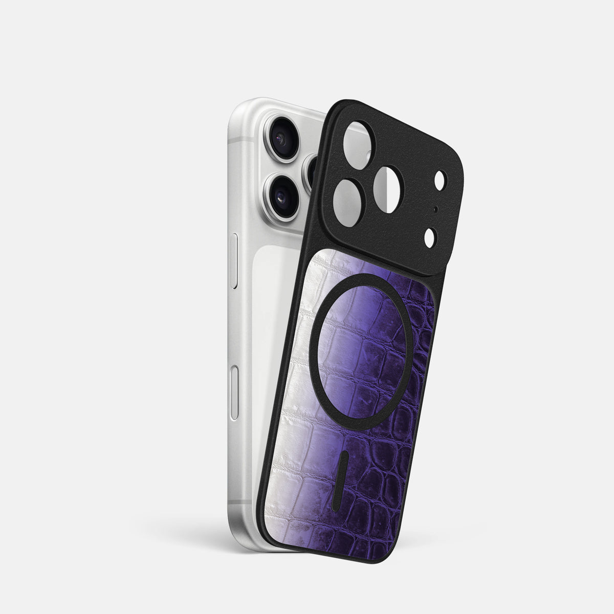MagSafe Mask For iPhone 17 Pro In Himalayan Crocodile -1 | Purple