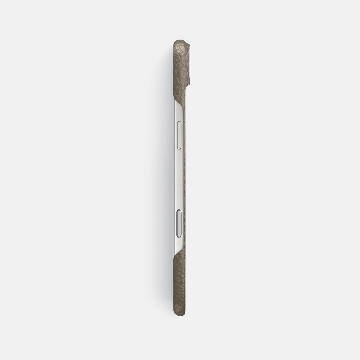 Classic Case For iPhone 17 Air In Calf -3 | Taupe-Steel