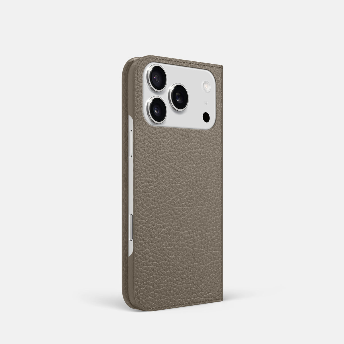 Folio Slim Case For iPhone 17 Pro In Calf -1 | Taupe