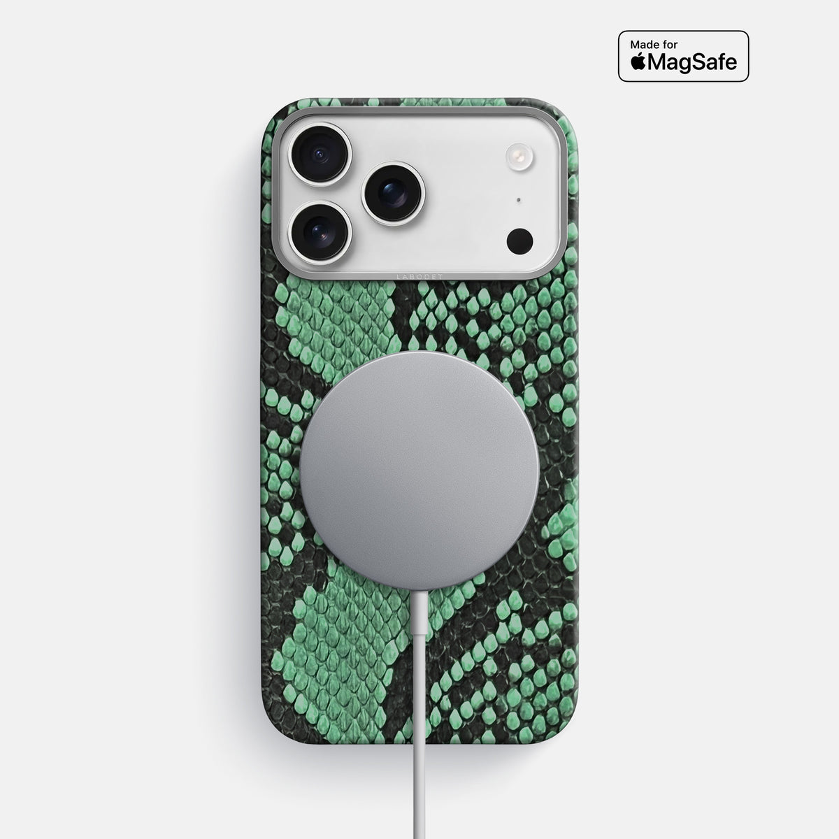 Classic Case For iPhone 17 Pro Max In Deluxe Python -5 | Forest-Green-Steel