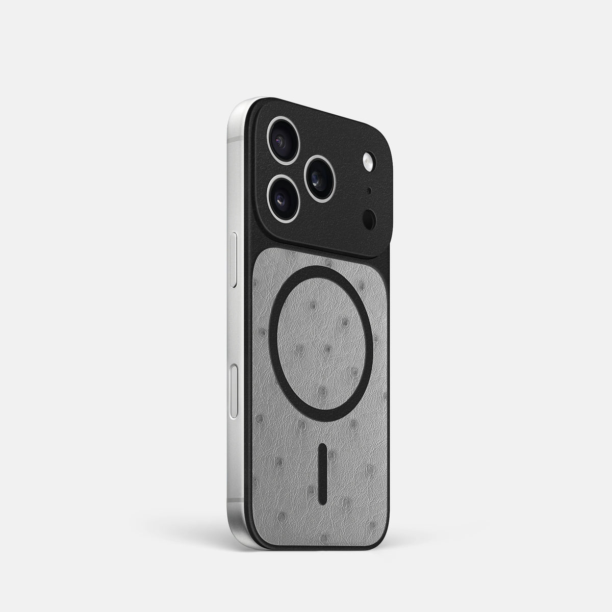 MagSafe Mask For iPhone 17 Pro In Ostrich -2 | Silver