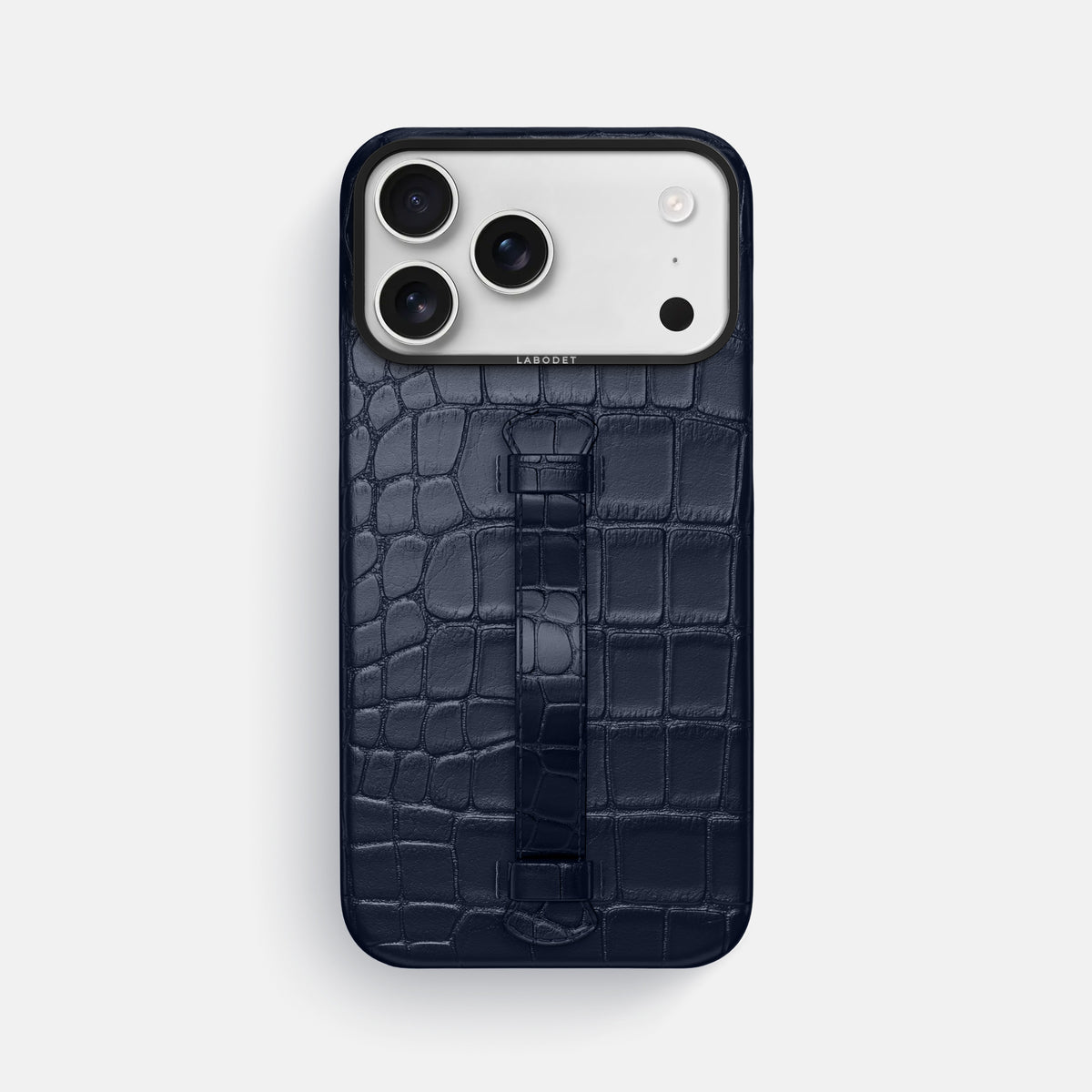 Center Handle For iPhone 17 Pro Max In Alligator -2 | Navy-Blue-Black