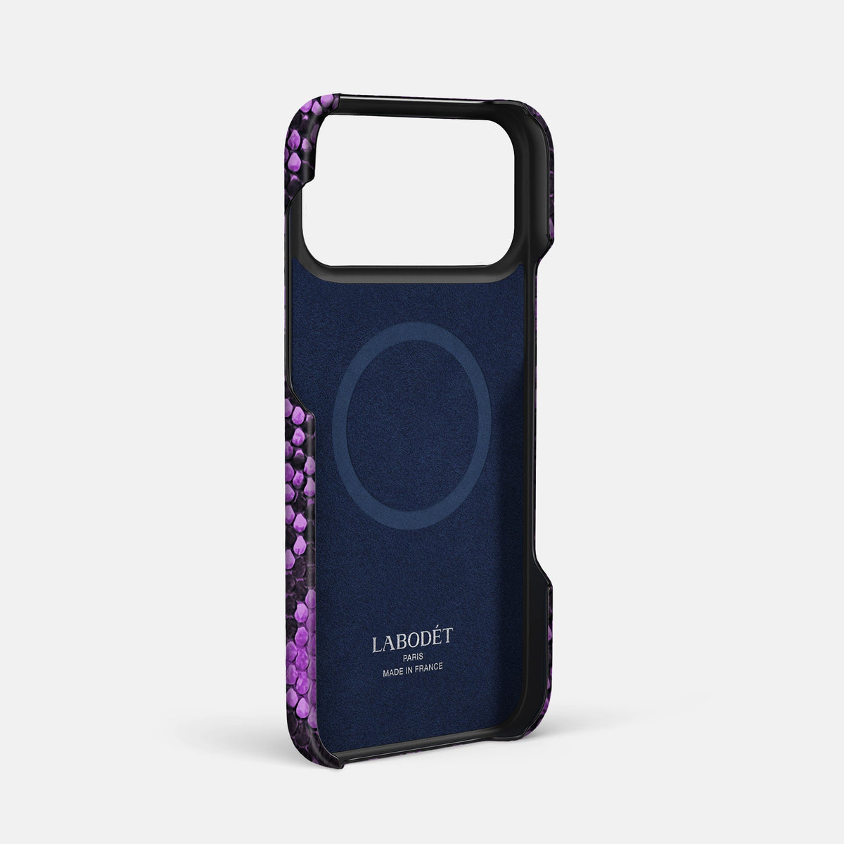 Slim Card Case For iPhone 18 Pro Max In Deluxe Python -4 | Purple
