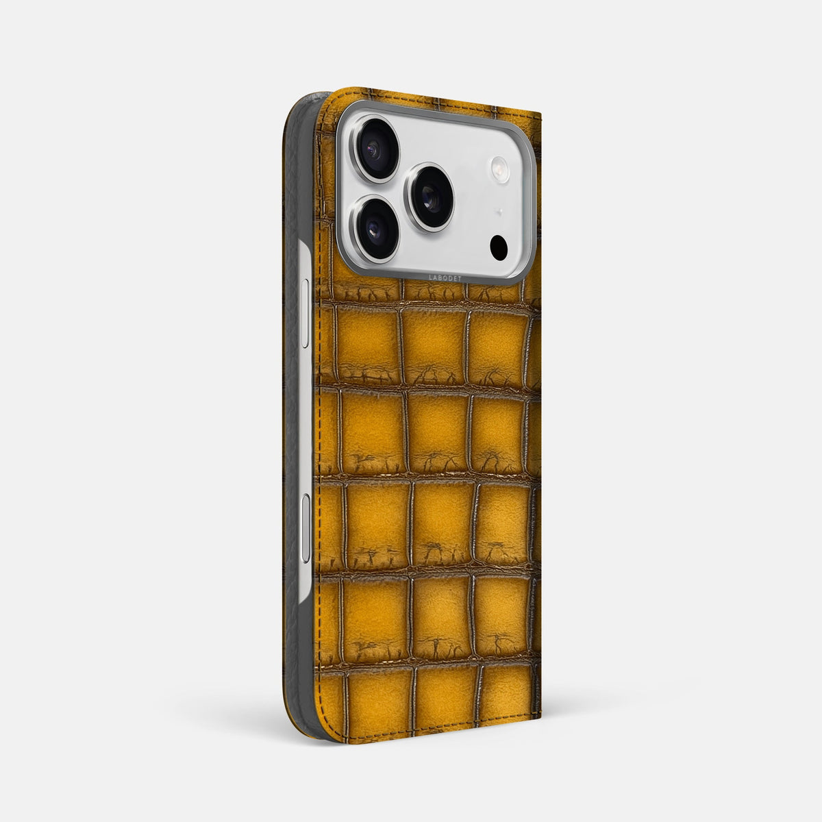 Folio Case For iPhone 18 Pro Max In Patina Alligator -1 | Sydney-Steel