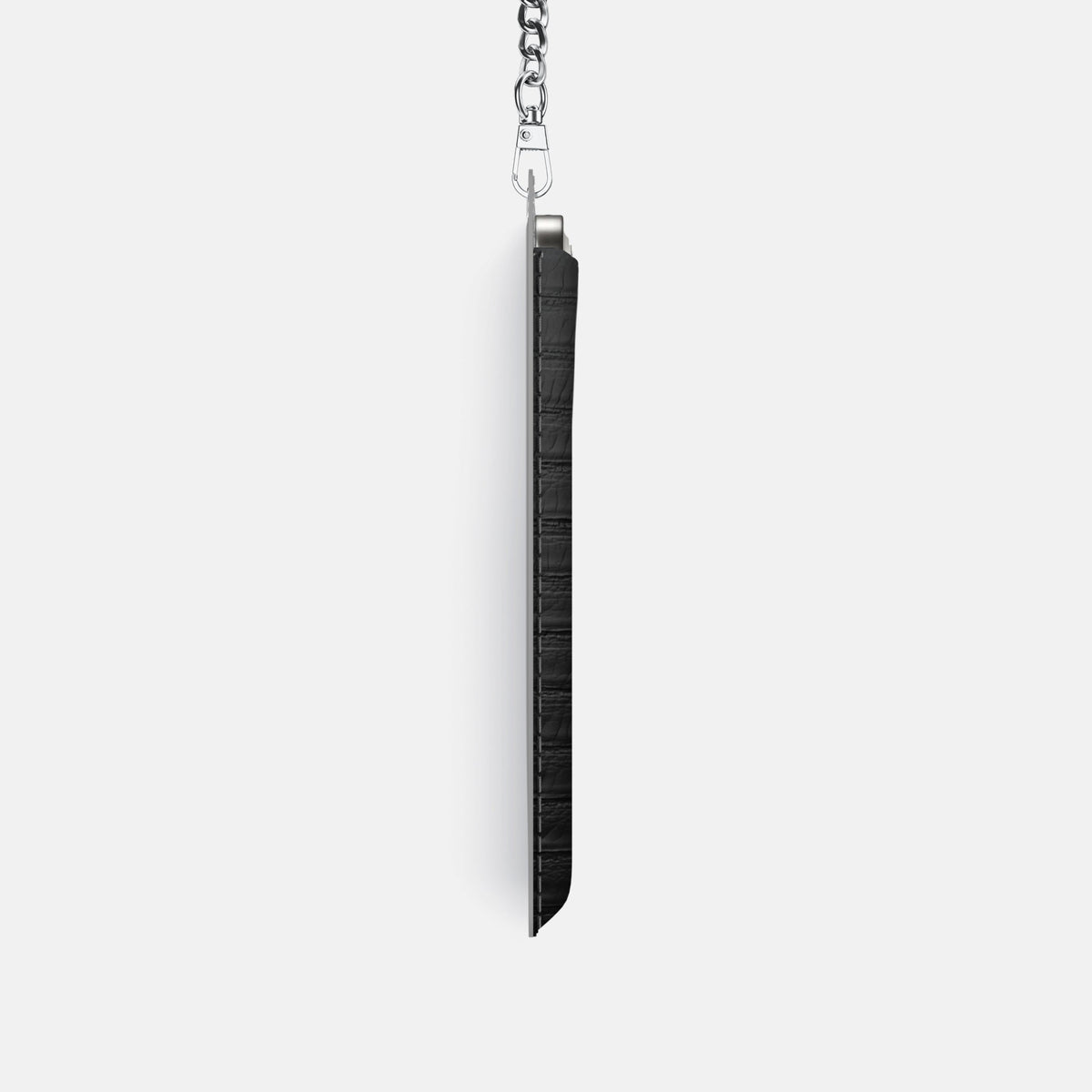 Crossbody Bag For iPhone 18 Pro In Python -4 | Black-Steel