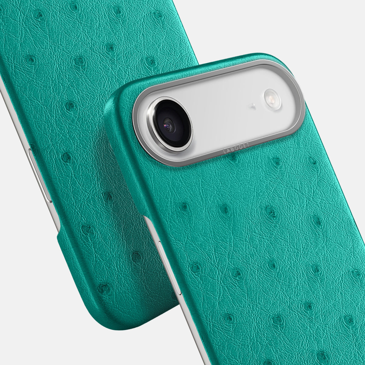 Classic Case For iPhone 17 Air In Ostrich -6 | Turquoise-Steel