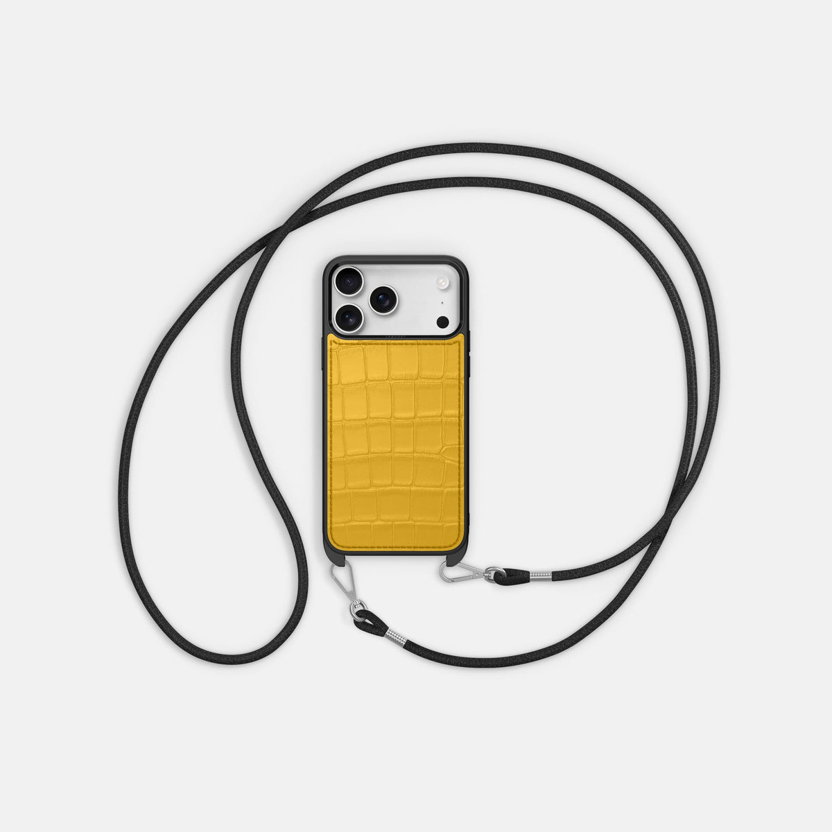 Crossbody Sport Case For iPhone 18 Pro Max In Alligator -5 | Yellow
