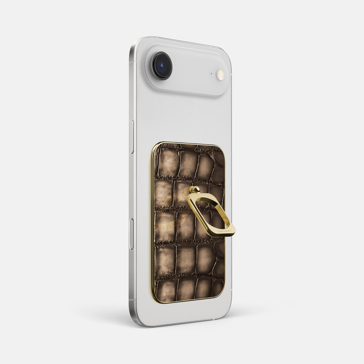 MagSafe Ring For iPhone 17 Air In Patina Alligator -1 | Etoupe-Gold