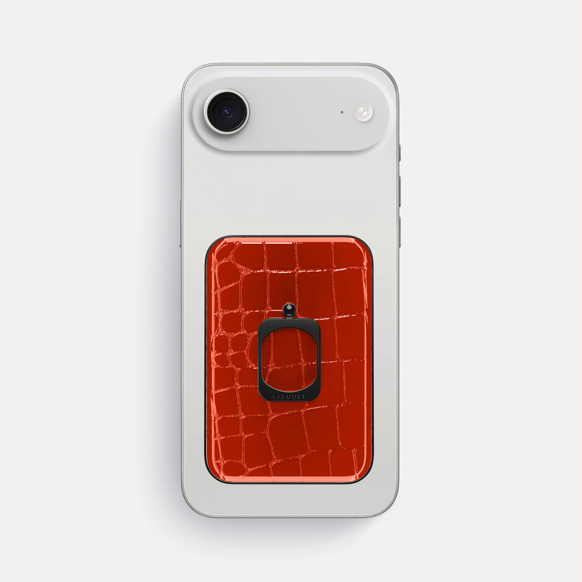 MagSafe Ring For iPhone 17 Air In Shiny Alligator -2 | Orange-Black