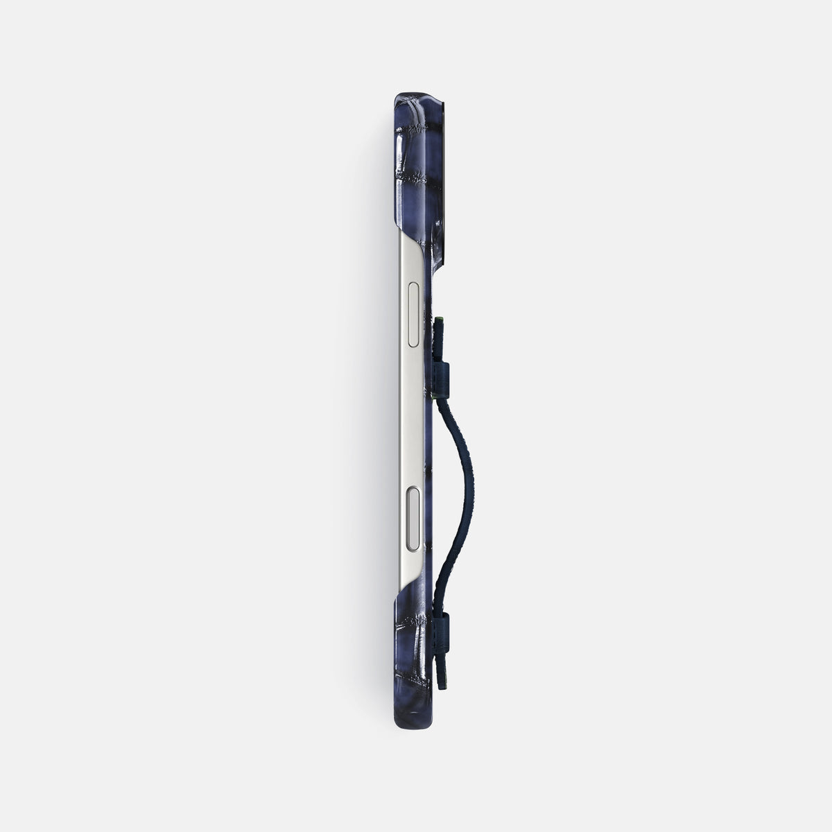 Handle Case For iPhone 17 Pro Max In Patina Alligator -3 | Havana-Blue-Black