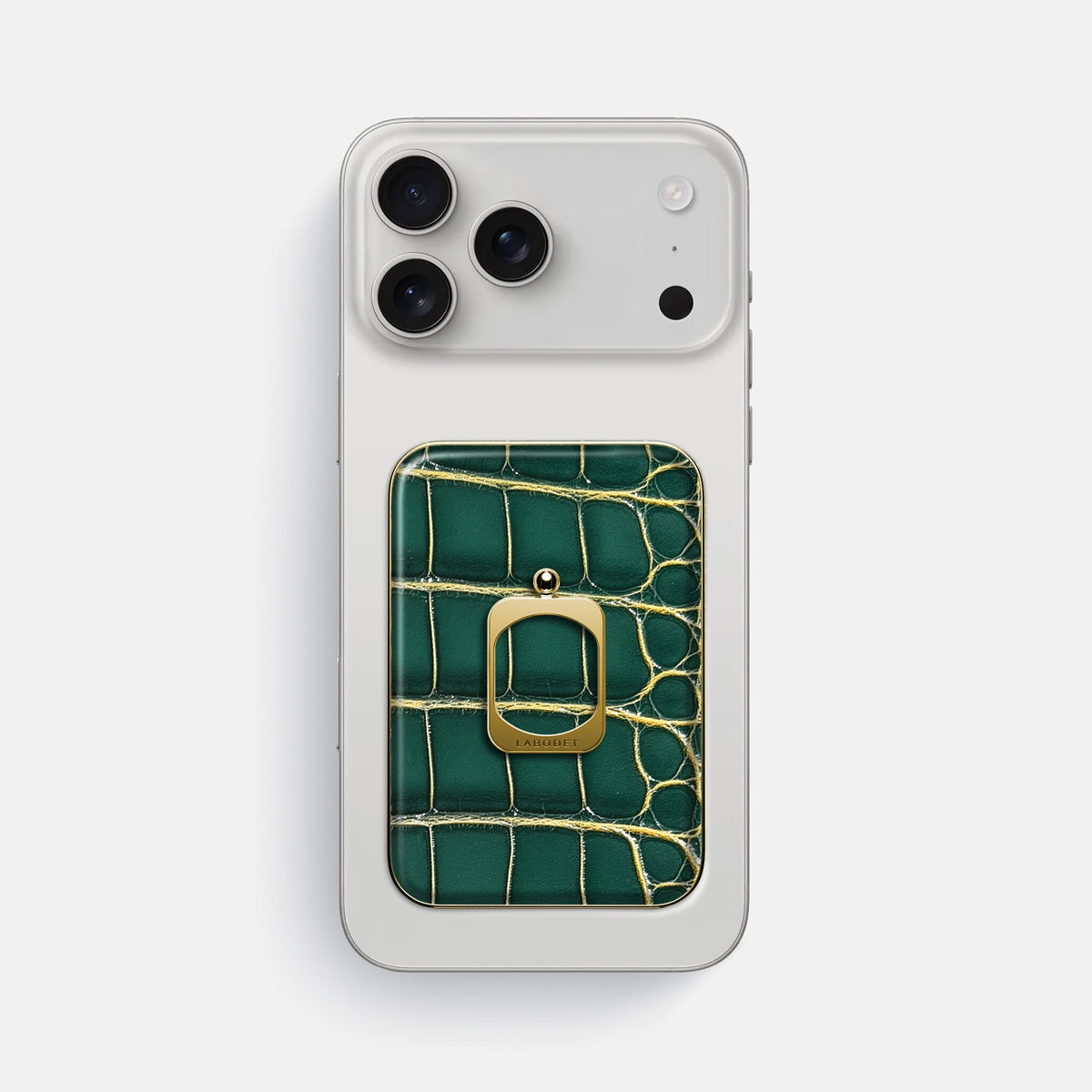 MagSafe Ring For iPhone 18 Pro Max In Patina Alligator -2 | Cambridge-Gold