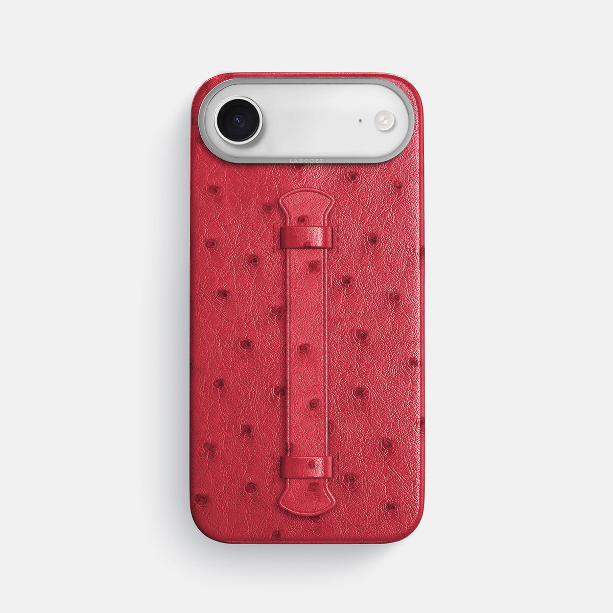 Center Handle For iPhone 17 Air In Ostrich -1 | Red-Steel