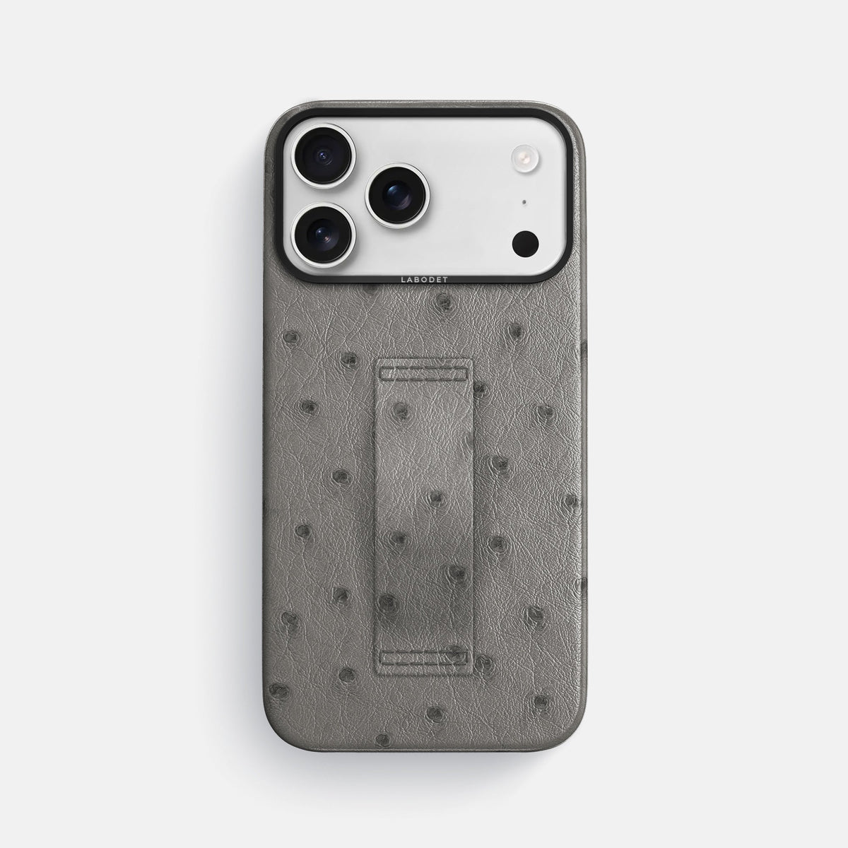 Finger Case For iPhone 18 Pro Max In Ostrich -1 | Grey-Black