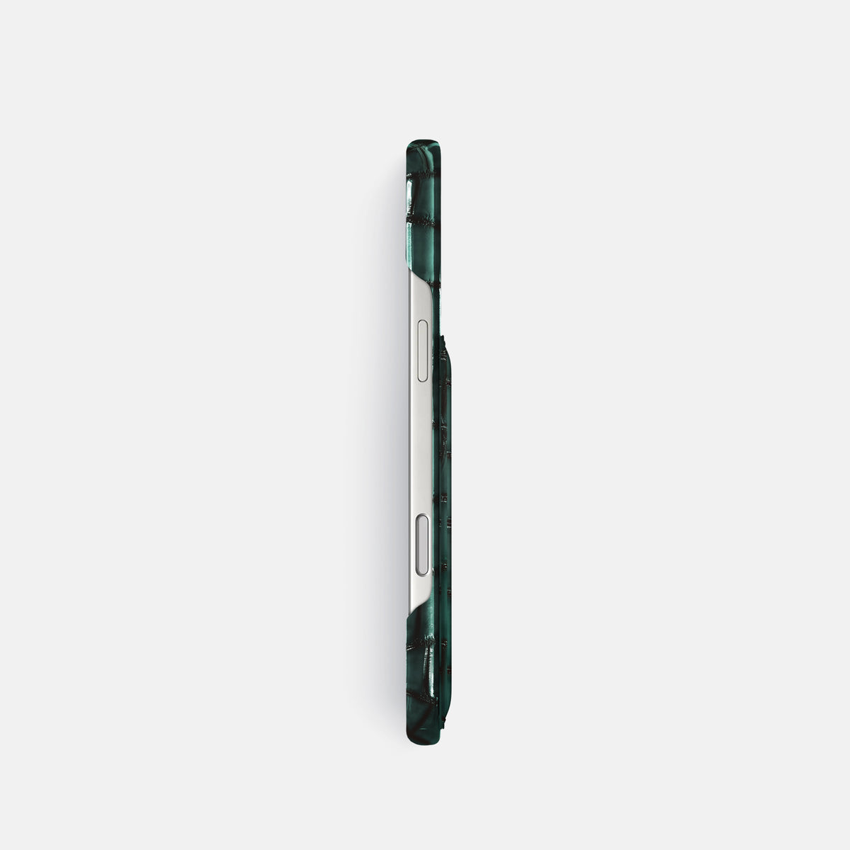 Slim Card Case For iPhone 17 Pro In Patina Alligator -3 | Green