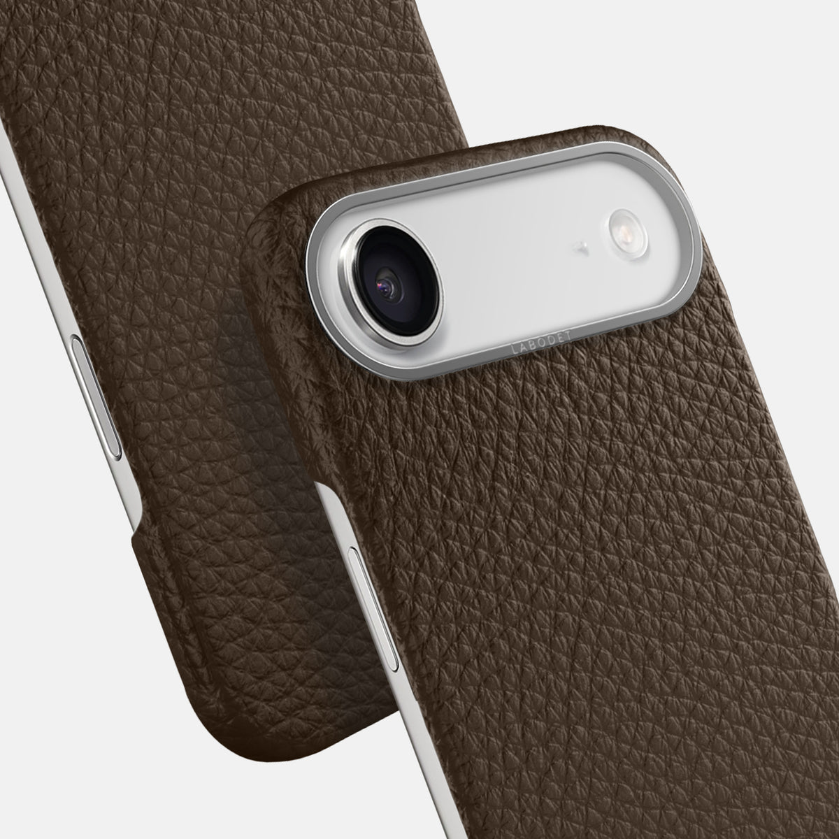 Classic Case For iPhone 17 Air In Calf -6 | Dark-Brown-Steel