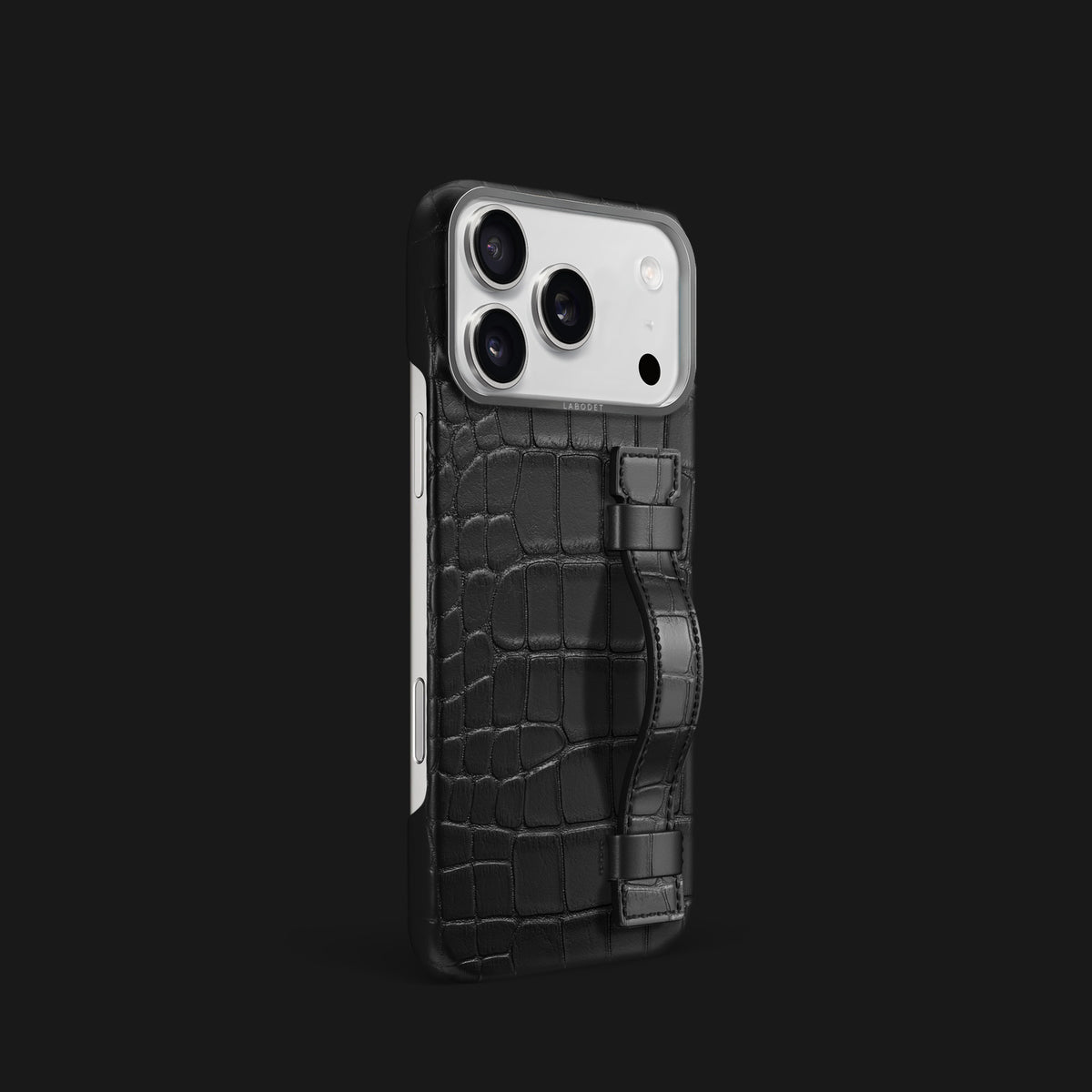 Handle Case Edition Black For iPhone 17 Pro In Alligator -2 | Edition-Black-Steel