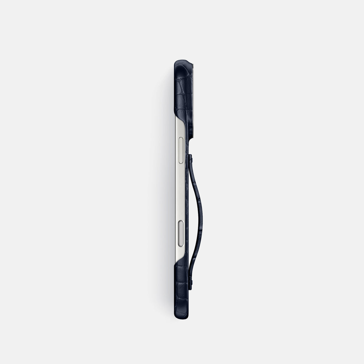 Finger Case For iPhone 17 Pro In Alligator -3 | Navy-Blue-Steel