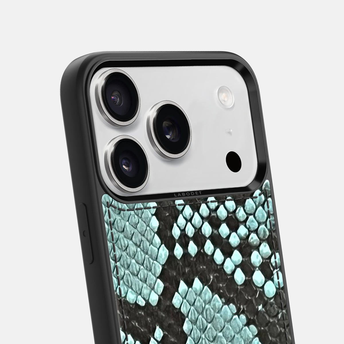 Sport Case For iPhone 17 Pro Max In Deluxe Python -6 | Blue-Lagoon
