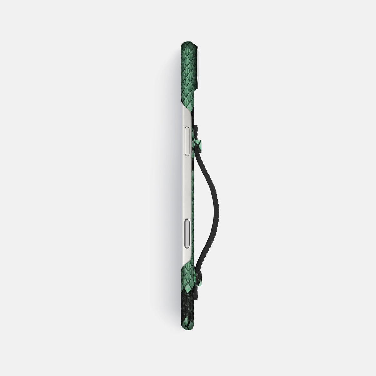 Center Handle For iPhone 17 Air In Deluxe Python -2 | Forest-Green-Steel