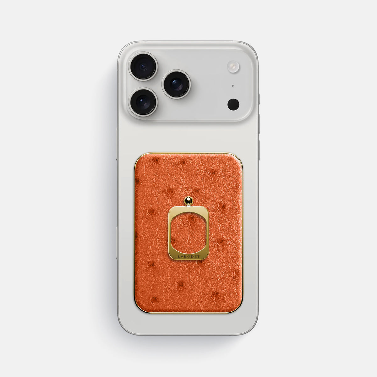 MagSafe Ring For iPhone 17 Pro Max In Ostrich -2 | Orange-Gold