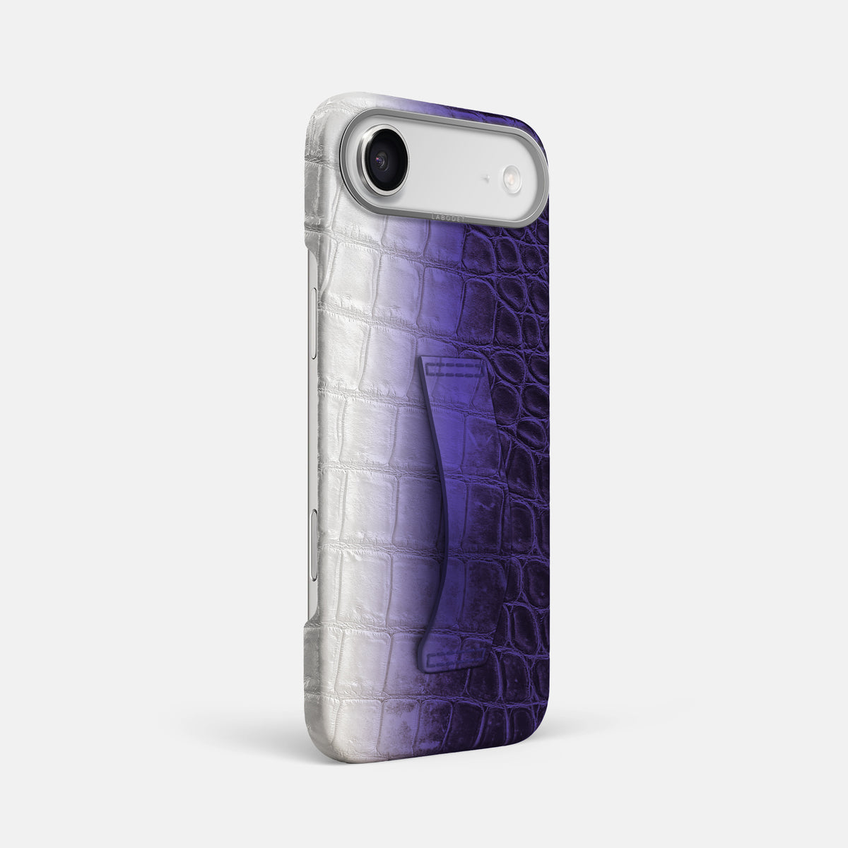 Finger Case For iPhone 17 Air In Himalayan Crocodile -2 | Purple-Steel