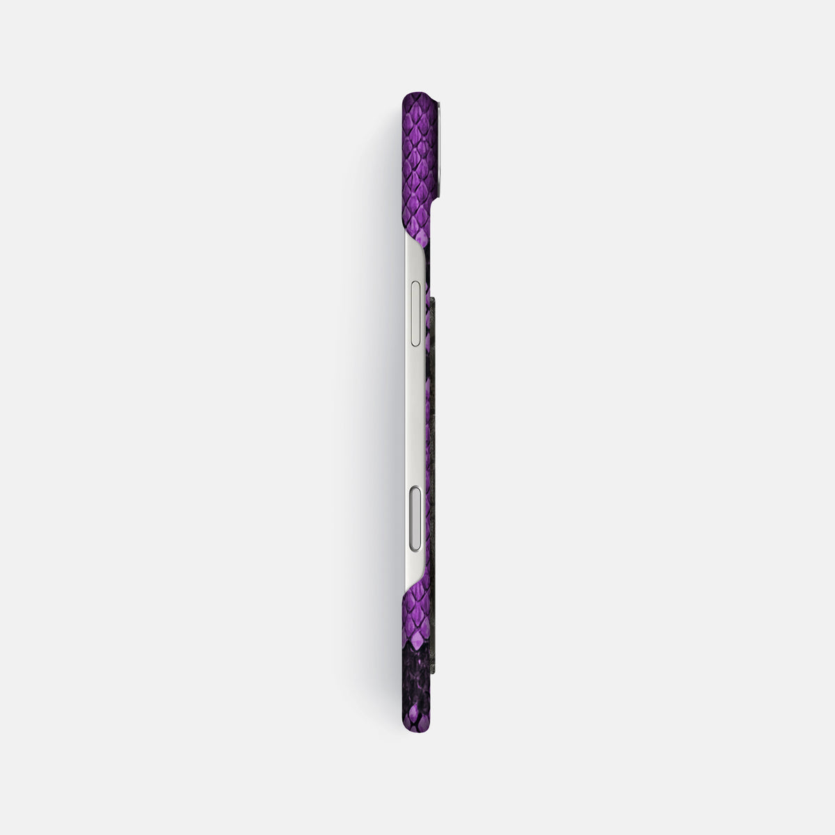 Classic Case With Carbon Dragon For iPhone 17 Air In Deluxe Python -3 | Purple-Steel