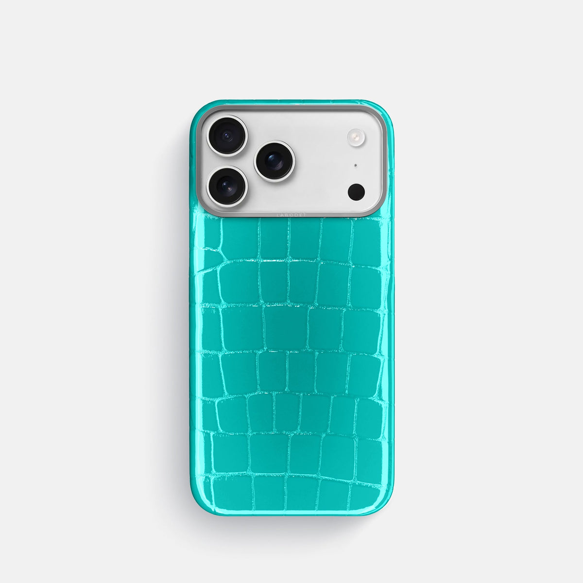 Classic Case For iPhone 18 Pro In Shiny Alligator -1 | Mint-Steel