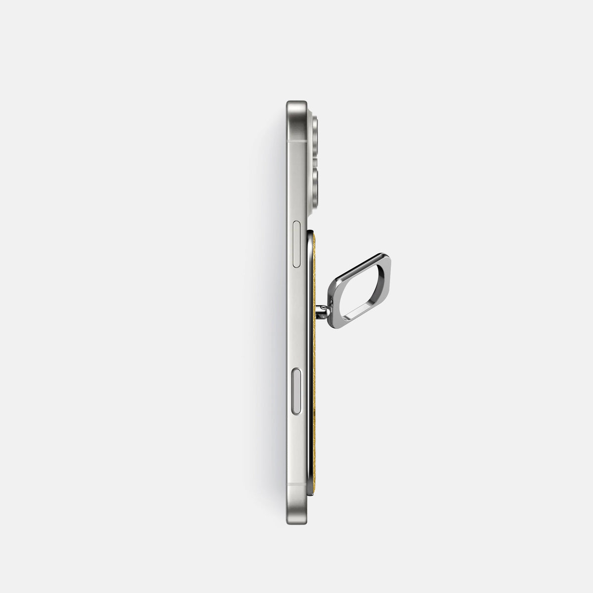 MagSafe Ring For iPhone 18 Pro In Ostrich -3 | Gold-Steel
