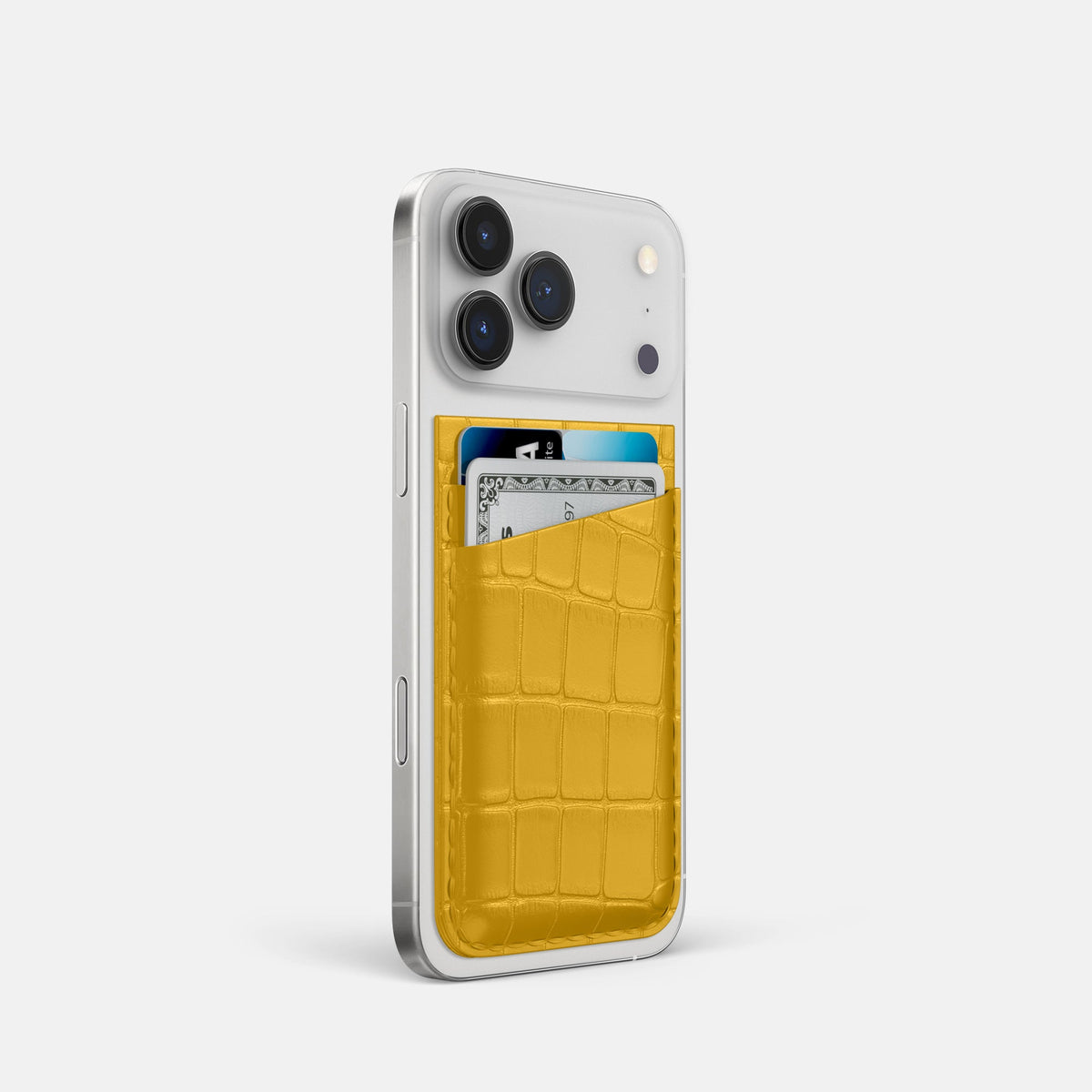 MagSafe Wallet For iPhone 18 Pro In Alligator -2 | Yellow