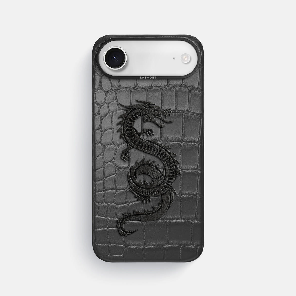 Classic Case With Carbon Dragon For iPhone 17 Air In Alligator -1 | Grey-Black